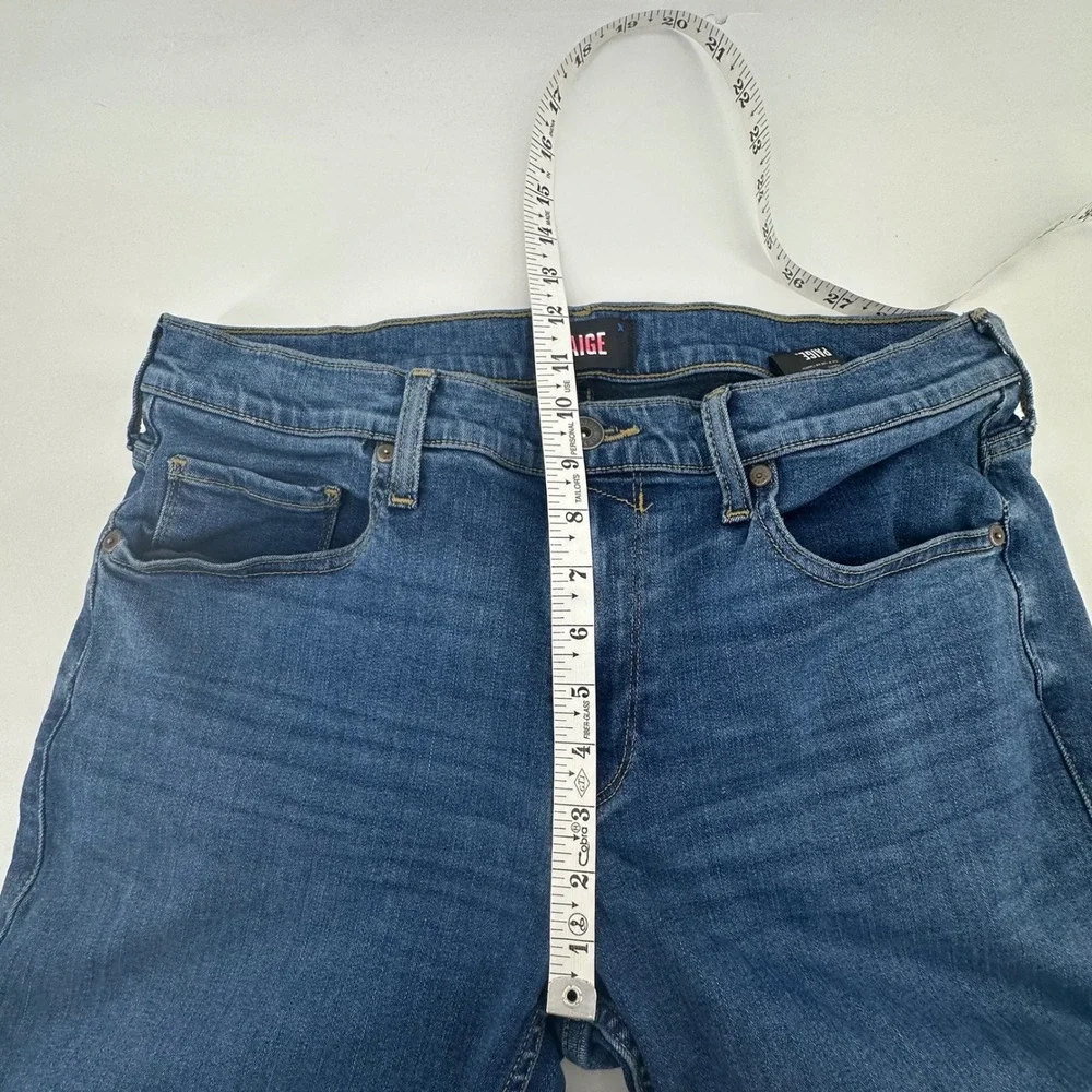Paige Ronald Slim Straight Jeans Mens 34x32 Blue Classic Modern